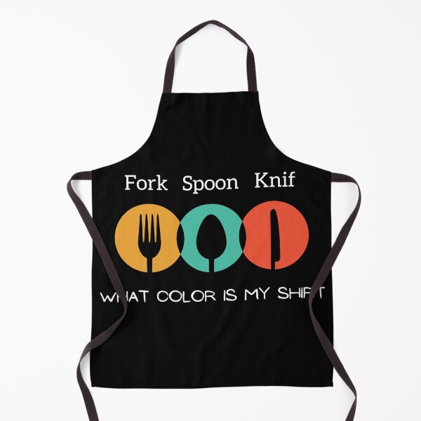 Item preview, fork spoon knife what color is my shirt,funny Foodie joke designed and sold by MDARTSY.