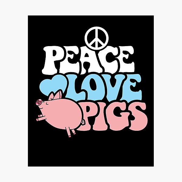 Item preview, Peace love pigs designed and sold by JamesGillitzer.