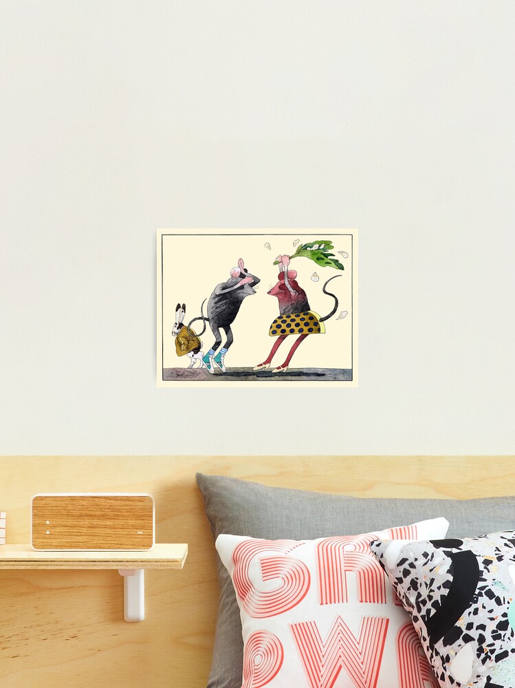 Thumbnail 2 of 3, Photographic Print, Mighty Mizzling Mouse and the Red Cabbage House designed and sold by FrisoHenstra.