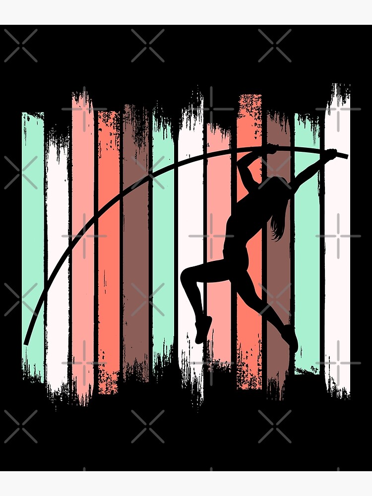 "Pole Vault Vaulting Jumping High Jump Athletics" Poster by
