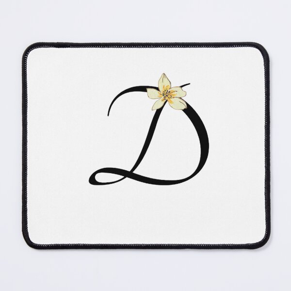 Item preview, letter D , D botanical monogram, D floral monogram designed and sold by SincerelyKate.