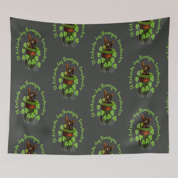 Item preview, Cute Cat Shenanigans Coordinator for the Cat lover, Let The Shenanigans Begin, Lucky Shamrock Irish Culture, Shenanigans Squad   designed and sold by Adri Barnard.