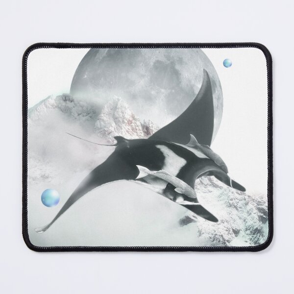 Item preview, Fantasy photomontage, mountains, moon and manta. designed and sold by KarolinaKarotka.