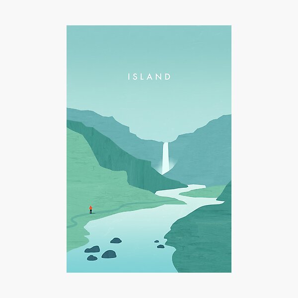 Item preview, Iceland illustration designed and sold by katinkareinke.