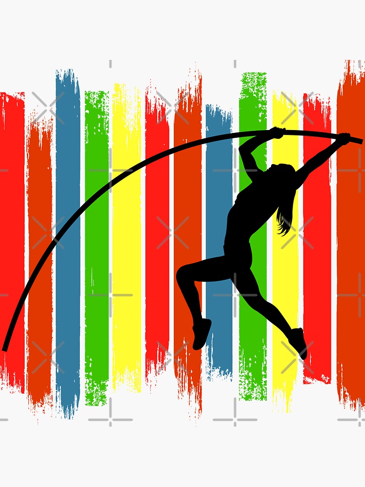 "Pole Vault Vaulting Jumping High Jump Athletics" Sticker for Sale by