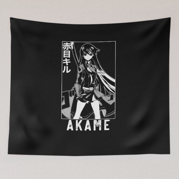 Item preview, Akame Ga Kill! Akame Manga Black and White Anime Character Design designed and sold by AniDrip.
