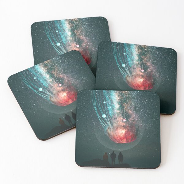 Item preview, Sea jellyfish with stars and cosmos. designed and sold by KarolinaKarotka.