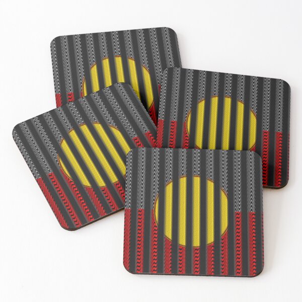 Item preview,   AMAZING  AUSTRALIAN ABORIGINAL FLAG  ART EXPRESSION WITH DOTS AND WAVES-13. designed and sold by Ralek.
