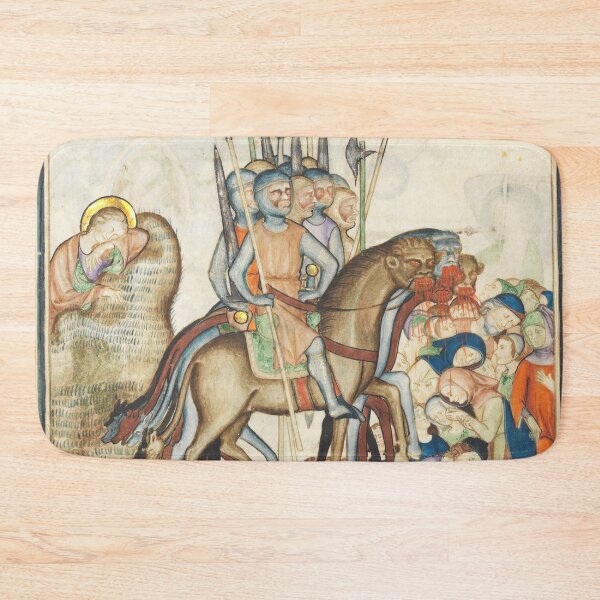 Item preview, Knights upon devillish horses vintage medieval art designed and sold by Vintage Designs +.