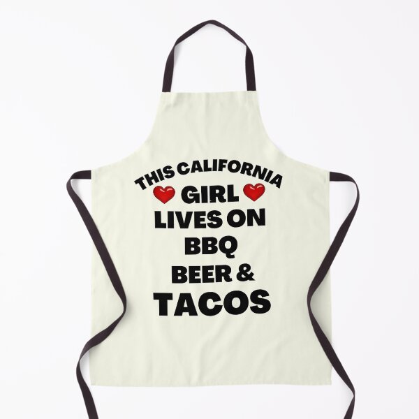 Item preview, This California Girl Lives On BBQ, Beer And Tacos - Funny Beer Quotes | Funny BBQ Sayings designed and sold by Delandor.