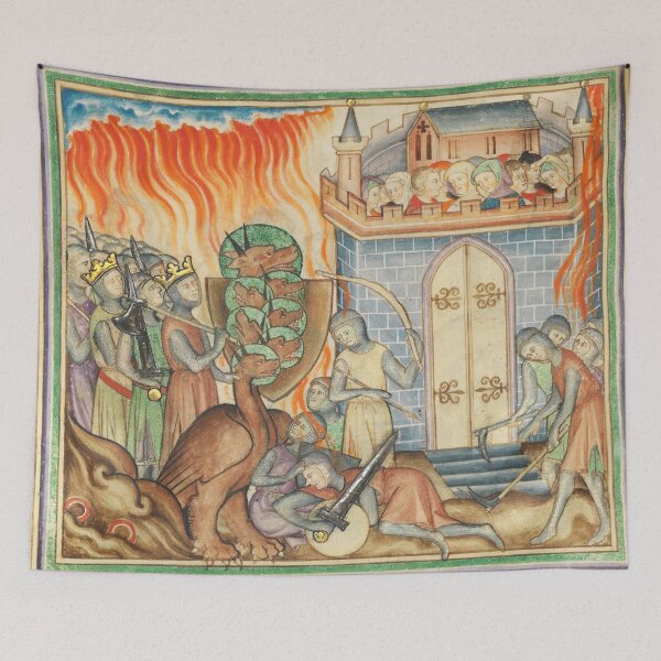 Item preview, Demons and Knights vintage Medieval art designed and sold by Vintage Designs +.