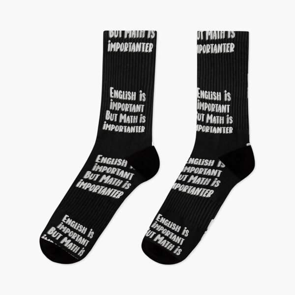 Item preview, English is important but math is importanter, Funny Math Quote designed and sold by Quotesigner.