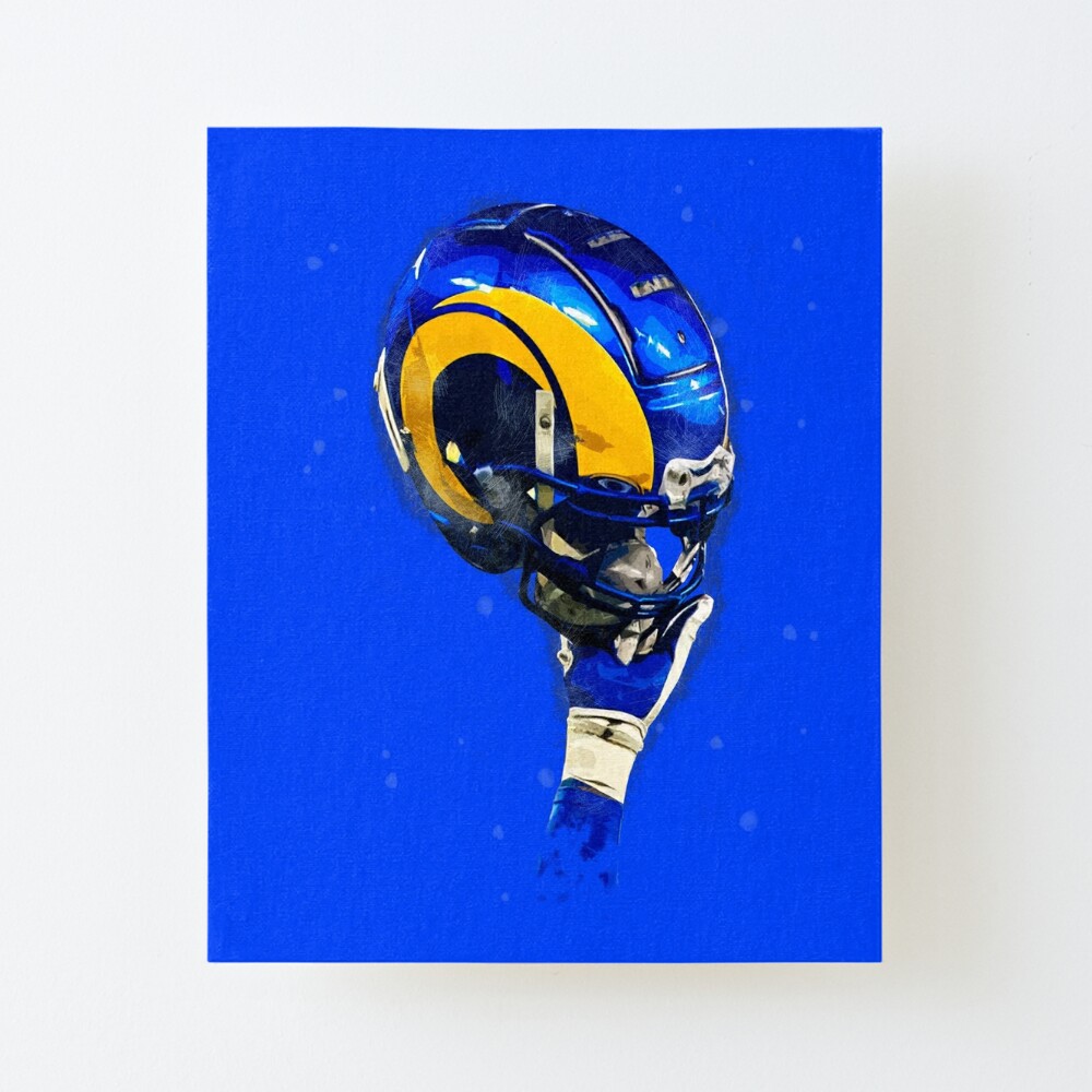 Los Angeles Rams Helmet Jr Print Los Angeles Rams Helmet 