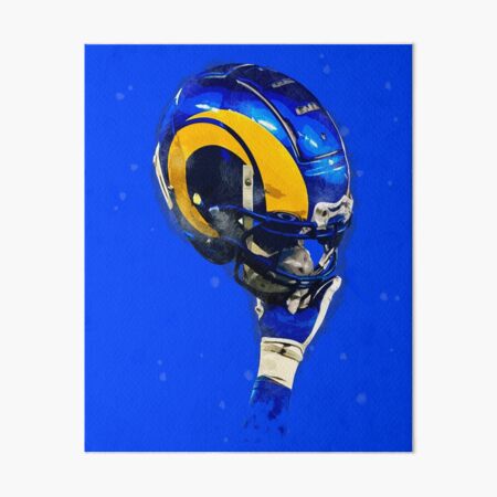 Rams helmet on high Art Board Print by elcarnero