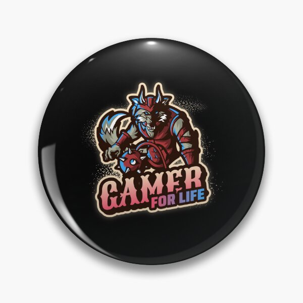 Item preview, Gamer for Life with Lethal Anthropomorphized Wolf  designed and sold by PRIVARSHU.