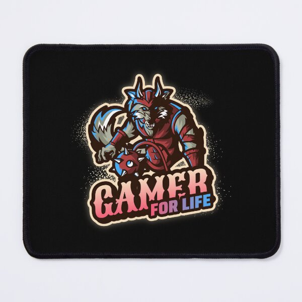 Item preview, Gamer for Life with Lethal Anthropomorphized Wolf designed and sold by PRIVARSHU.