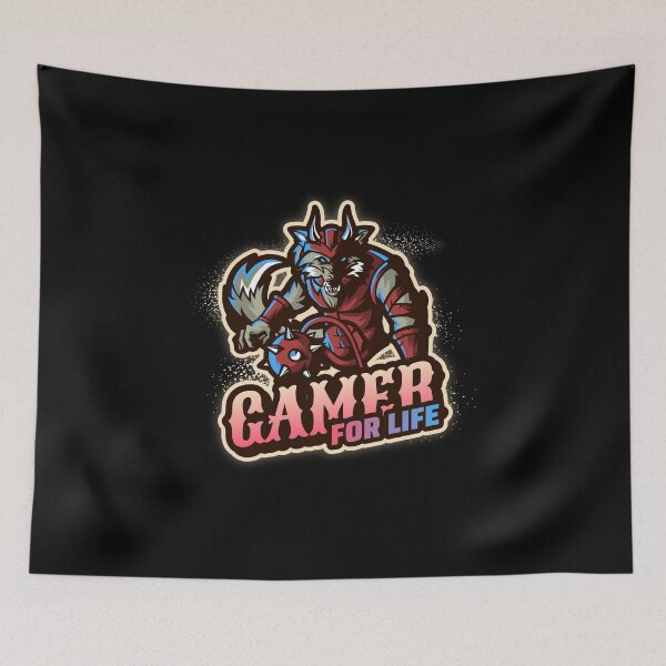 Item preview, Gamer for Life with Lethal Anthropomorphized Wolf  designed and sold by PRIVARSHU.