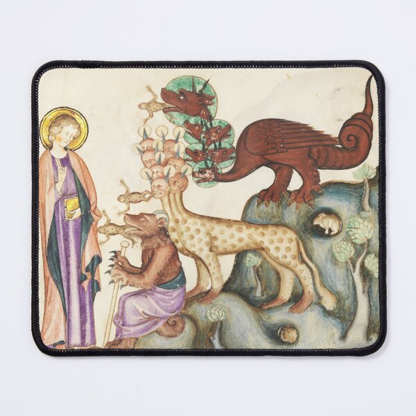 Item preview, Vintage Medieval monsters illustration art designed and sold by Vintage Designs +.
