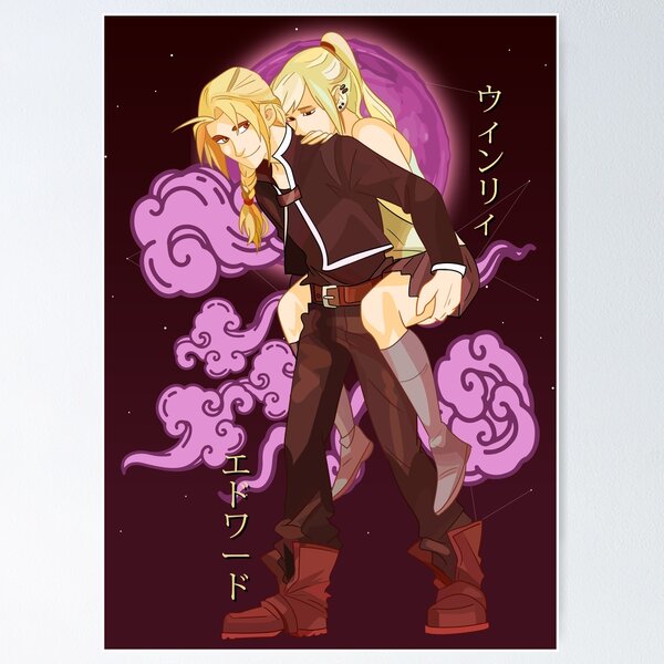 Fullmetal Alchemist Brotherhood Ed& Roy Anime Poster Flag