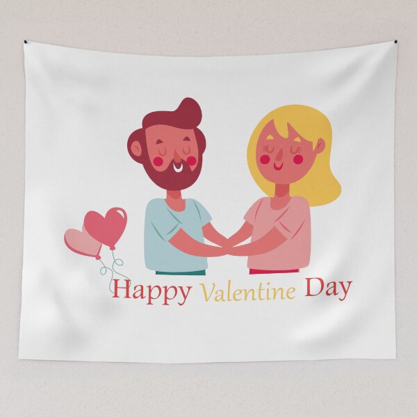 Artikelvorschau, Glückliches Valentinstag-Zitat entworfen und verkauft von Ezziani.