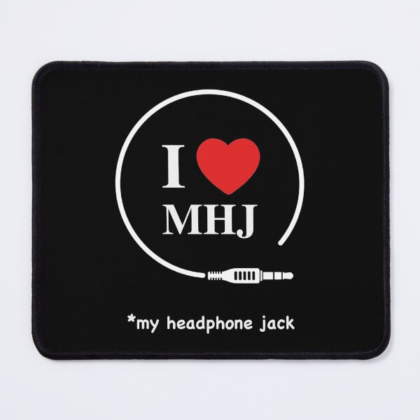Item preview, I LOVE my Headphone Jack Tri-blend  designed and sold by microBacts.