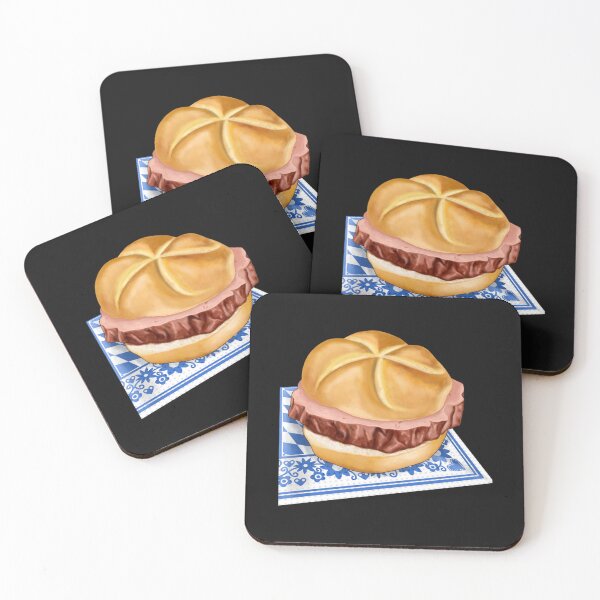 Item preview, Bavarian meat loaf bread roll on napkin   designed and sold by Pzakiya.