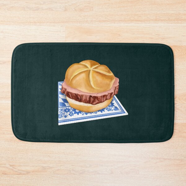 Item preview, Bavarian meat loaf bread roll on napkin   designed and sold by Pzakiya.