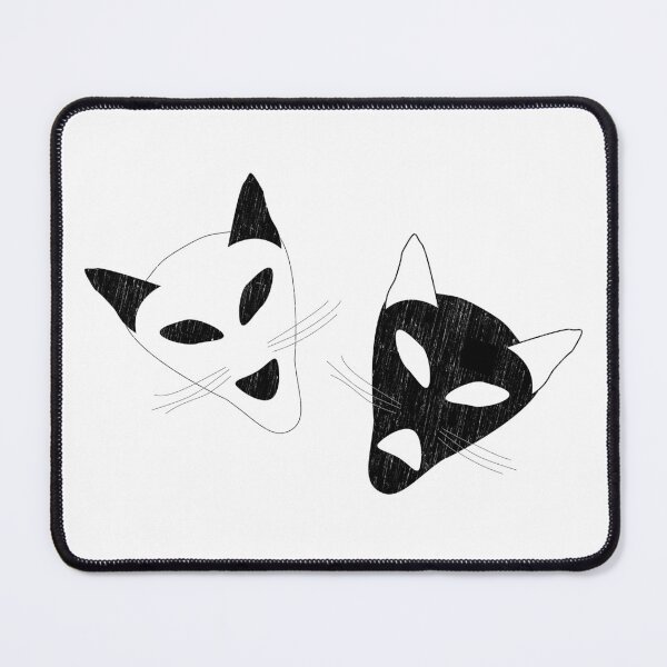 Item preview, Drama Cat Masks - white design - for Theater designed and sold by Mindful-Designs.