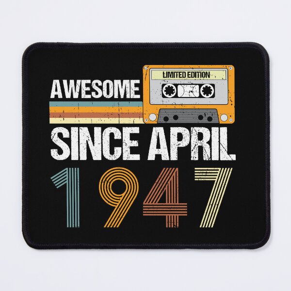 Item preview, Awesome Since April 1947 | 75th birthday | vintage 1947 designed and sold by AMINE  ★★★★★.