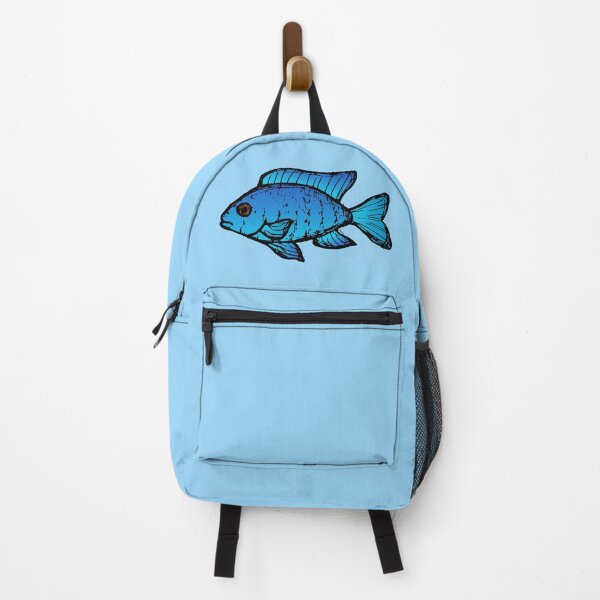 Item preview, Blue peacock cichlid - freshwater aquarium fish designed and sold by DigitalShards.