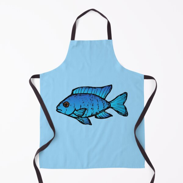 Item preview, Blue peacock cichlid - freshwater aquarium fish designed and sold by DigitalShards.