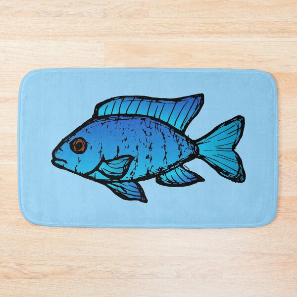 Item preview, Blue peacock cichlid - freshwater aquarium fish designed and sold by DigitalShards.
