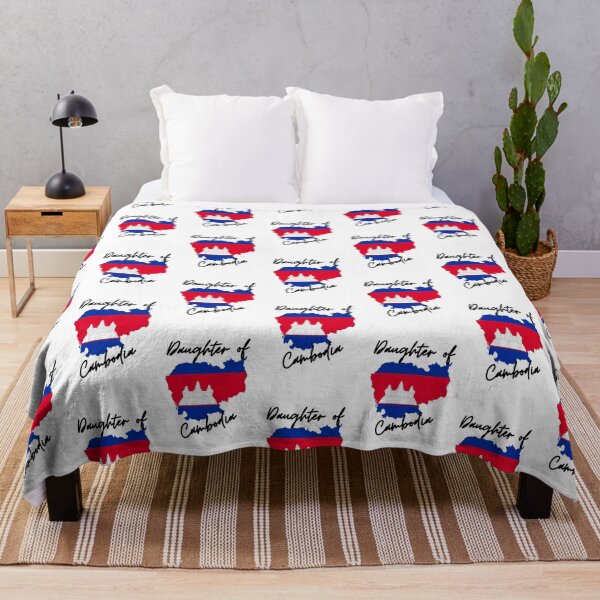 Item preview, Daughter of Cambodia Map Flag designed and sold by NovawayDirect.