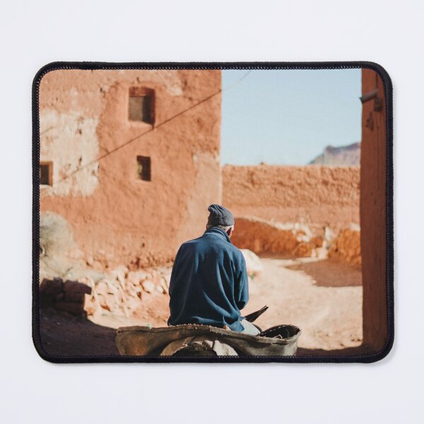 Item preview, Old man riding donkey at Amazigh village Morocco Photography Poster Print designed and sold by karim el kamli.