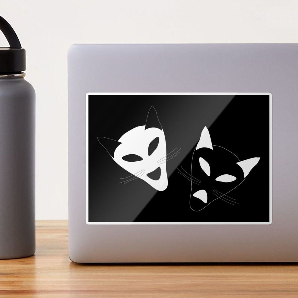 Drama Cat Masks - white design - for Theater Poster for Sale by  Mindful-Designs