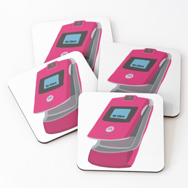 Item preview, Y2K Pink Motorola Razr Drawing    designed and sold by microBacts.