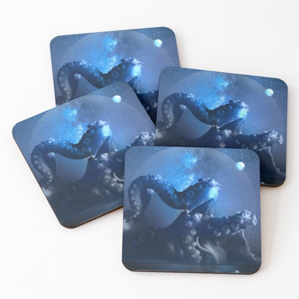 Item preview, Dark fantasy sea world with octopus. designed and sold by KarolinaKarotka.