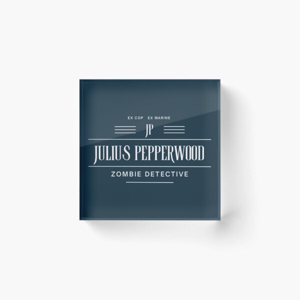 Item preview, Julius Pepperwood (ex cop ex marine zombie detective)  | New Girl Inspired | Sticker DIY cosplay fandom | Heckinfarout  designed and sold by Two Otters Co.
