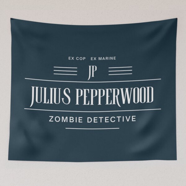 Item preview, Julius Pepperwood (ex cop ex marine zombie detective)  | New Girl Inspired | Sticker DIY cosplay fandom | Heckinfarout  designed and sold by Two Otters Co.