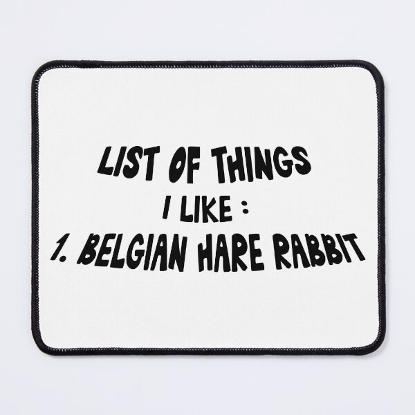 Item preview, List Of Things I Like : 1.Belgian Hare Rabbit . designed and sold by Every Pet Shirts.