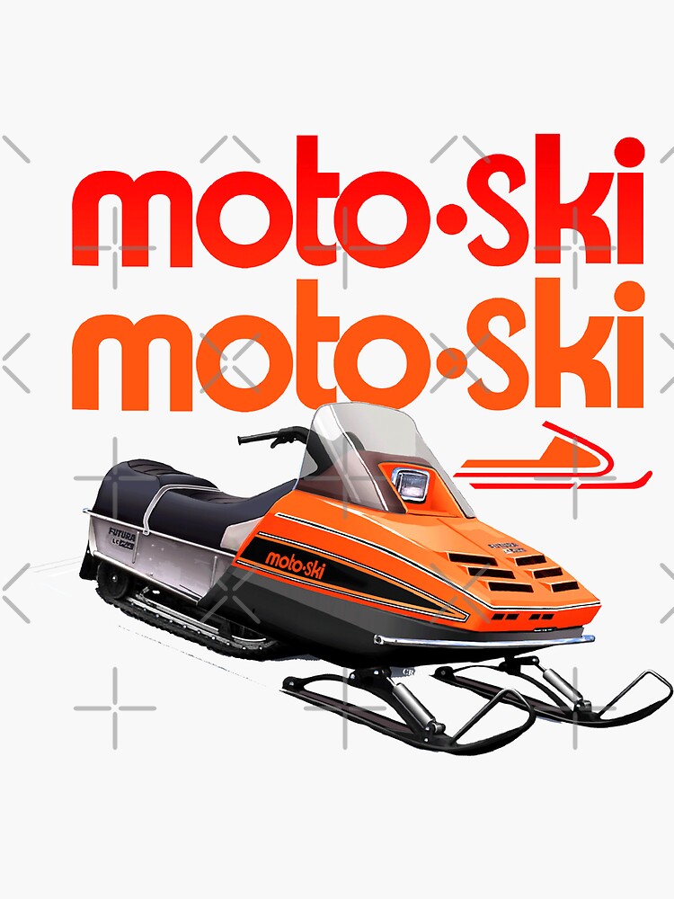 Moto-Ski Kiss-Cut Stickers Moto-Ski Kiss-Cut Stickers