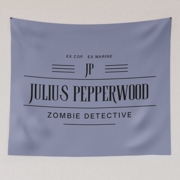 Item preview, Julius Pepperwood (ex cop ex marine zombie detective)  | New Girl Inspired | Sticker DIY cosplay fandom | Heckinfarout  designed and sold by Two Otters Co.