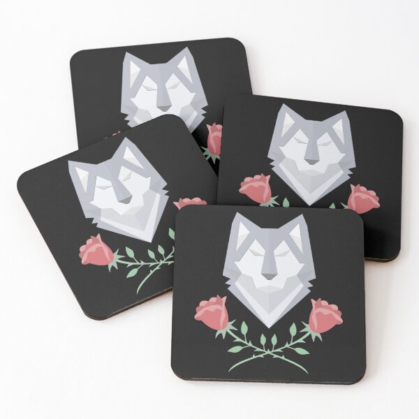 Item preview, wolf and roses    designed and sold by Pzakiya.