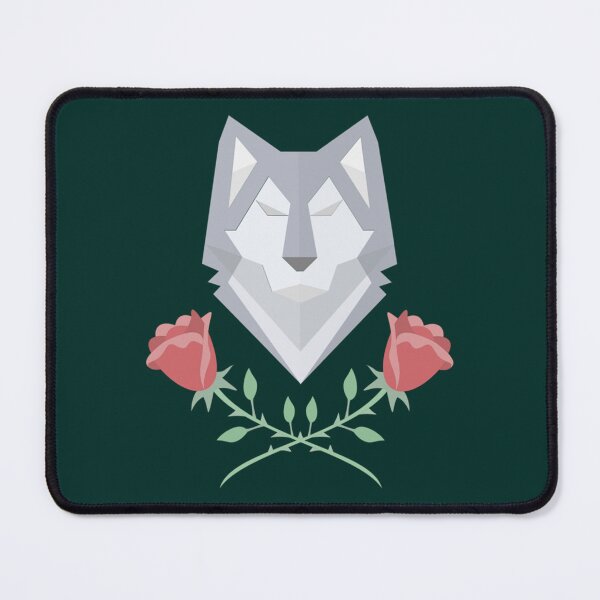 Item preview, wolf and roses designed and sold by Pzakiya.