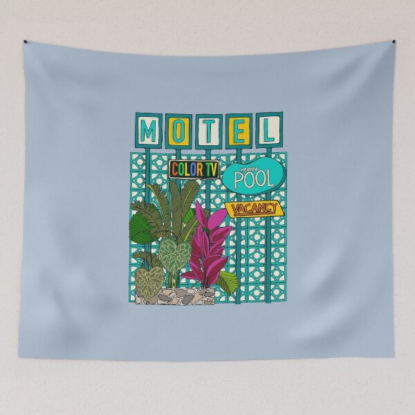 Item preview,  Breeze Block Motel Sign with Plants designed and sold by jenbucheli.