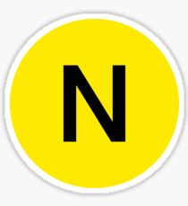 N Train Official Logo Sticker