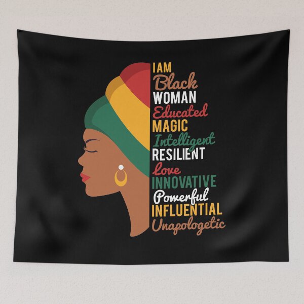 Item preview, I Am | Black Woman | Beautiful | Love | Innovative | Powerful designed and sold by Apoorv Choudhary.