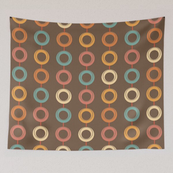 Item preview, Sirkel, Retro Circle Pattern in Retro Color Scheme designed and sold by BesanoStyle.