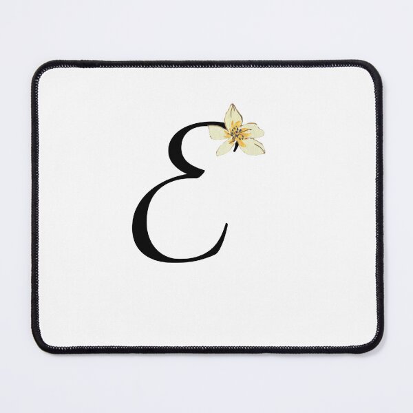 Item preview, letter E , E botanical monogram, E floral monogram designed and sold by SincerelyKate.