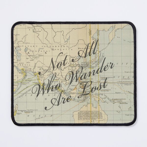 Item preview, Not All Who Wander Are Lost // Map of the World designed and sold by Adidit.